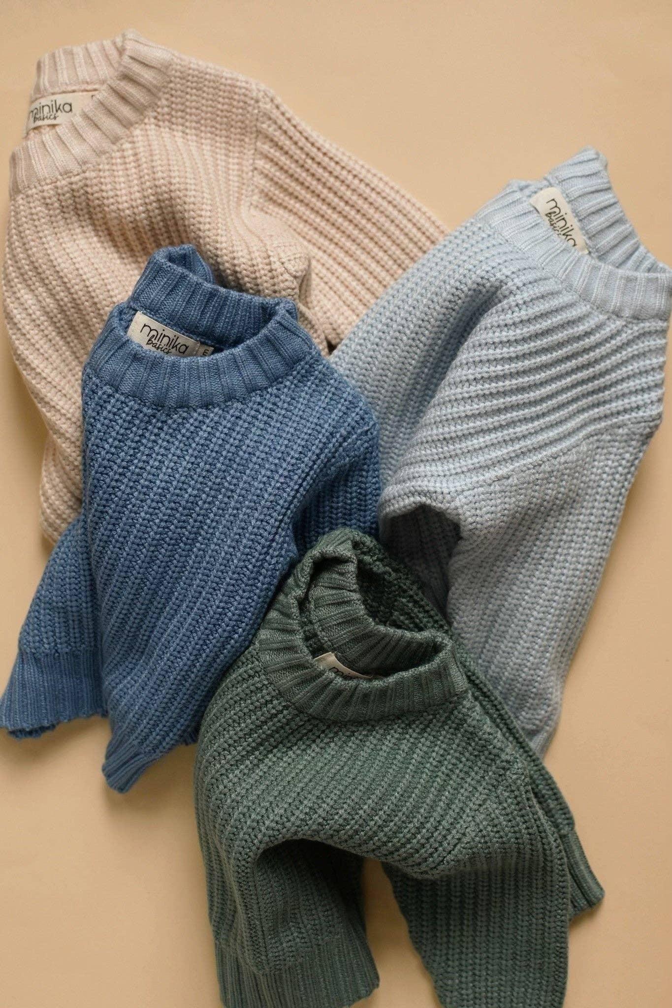 Knit sweater - Fall green: 6-12M
