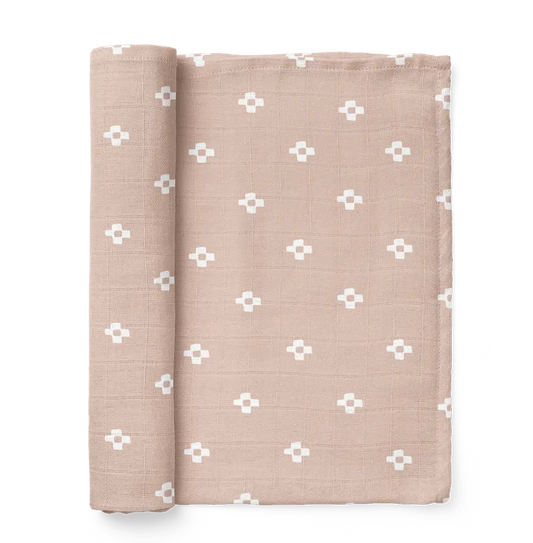 Boho Square Pink Sand Swaddle
