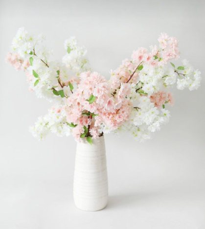 40''T Faux Cherry Blossom Branch, Pink/White/Red/Fuchsia