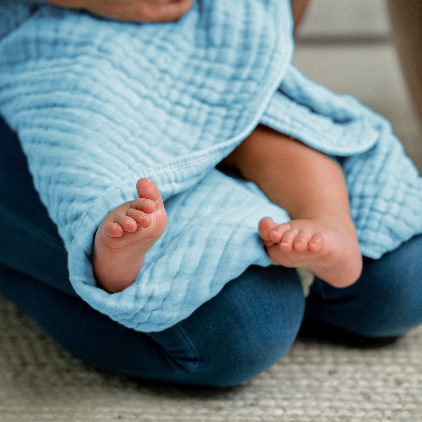 Baby Hooded 9 Layer Muslin Cotton Towel for Kids: White / Pack of 1