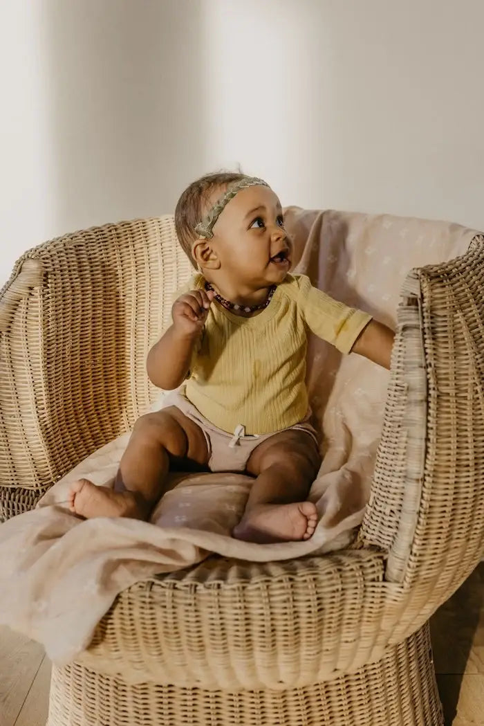 Boho Square Pink Sand Swaddle