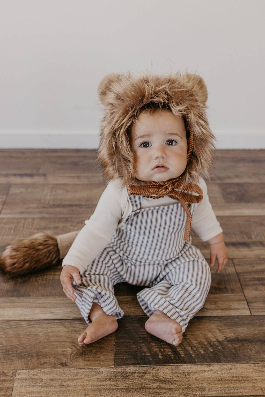 Baby And Children's Linen Harem Romper Pants: Nutmeg / 6 - 9 months