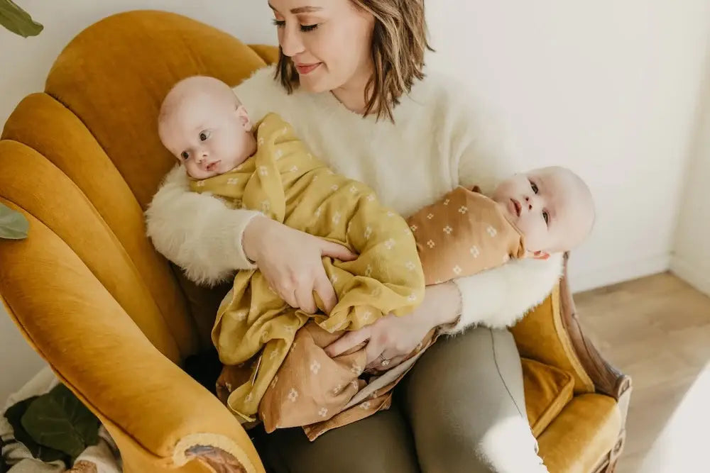 Boho Square Brown Baby Blanket