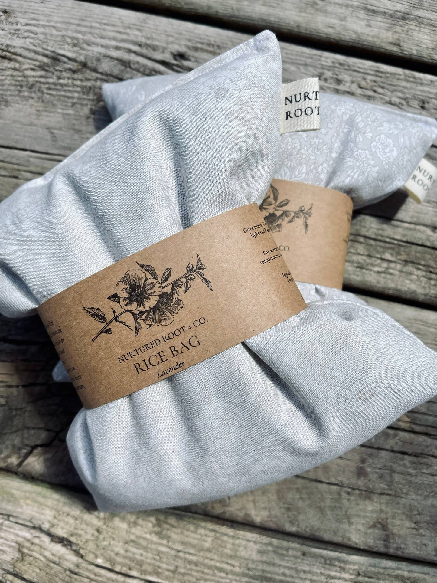 Hot & Cold Rice Bags: Neutral (no design) / Lavender
