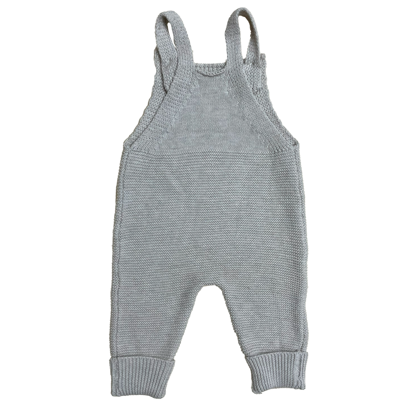Luna + Luca Natural Knit Overalls: Natural / 12-18m