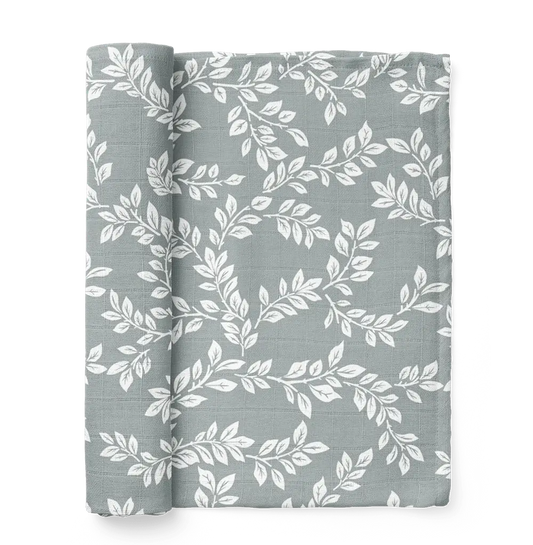 Swaddle Leafy Sprig Blue