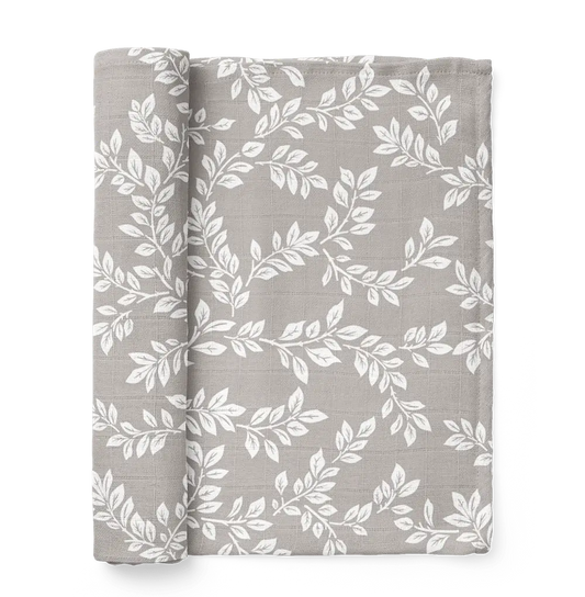 Swaddle Leafy Sprig Gray