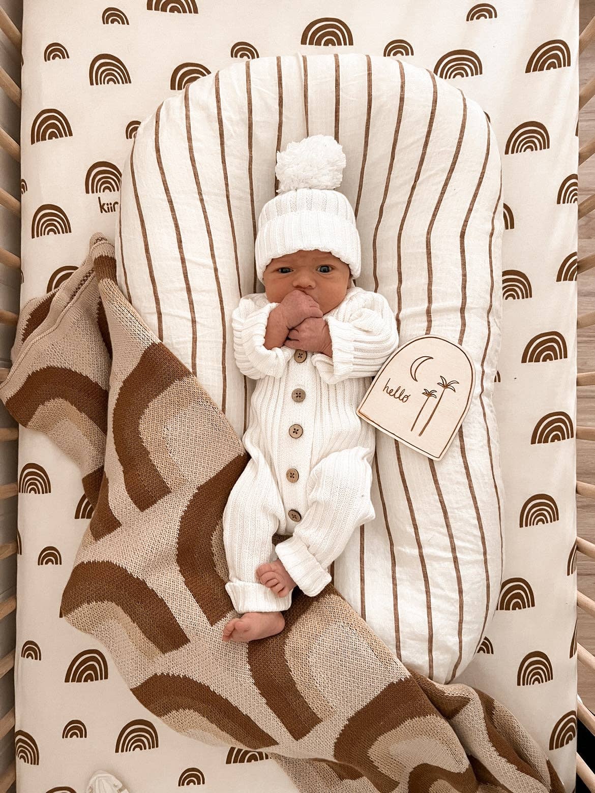 Ribbed Romper  - Milk: Newborn