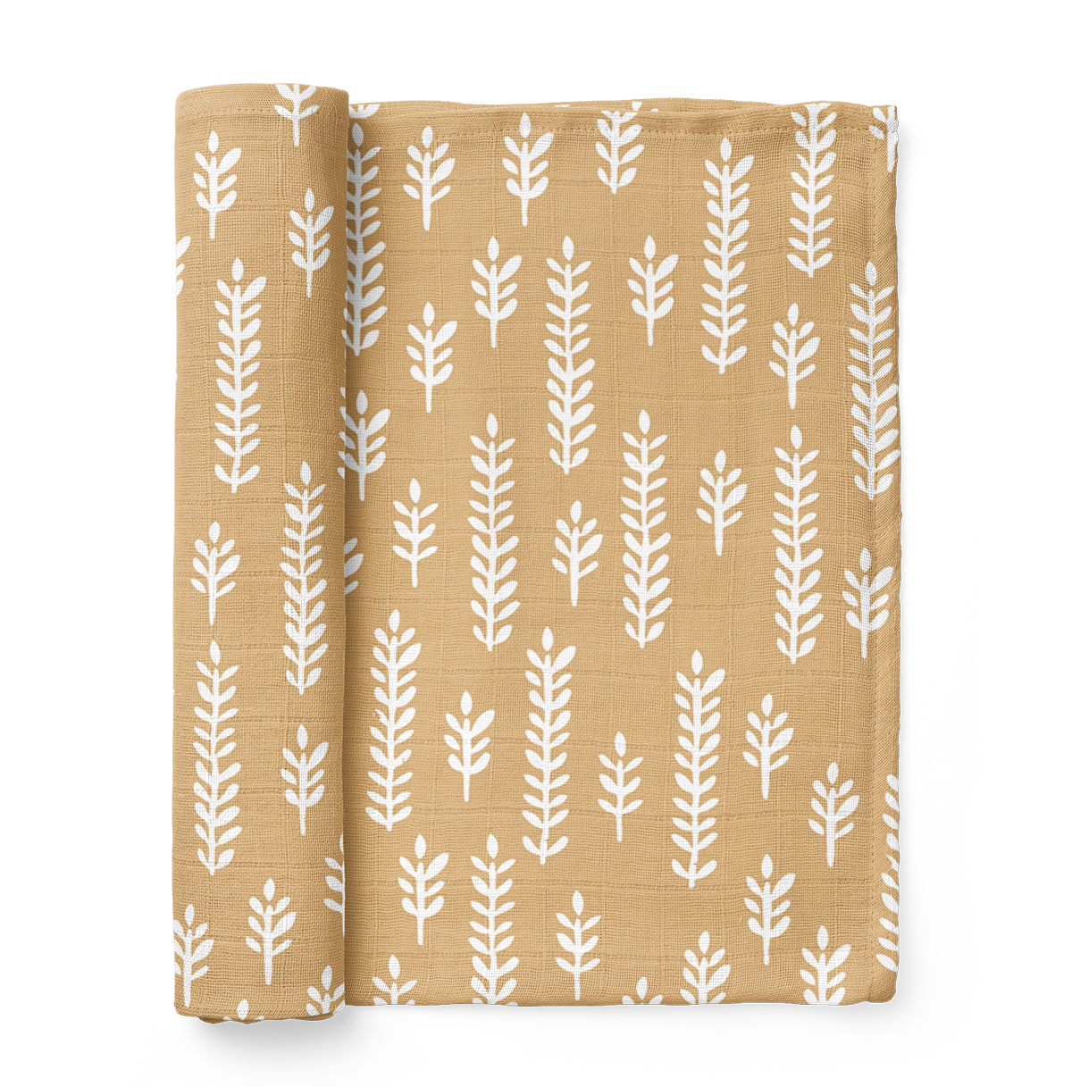 Muslin Swaddle Baby Blanket – Wheat: Maple Sugar
